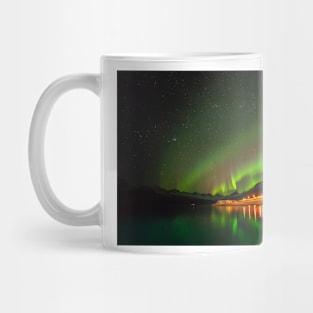 Aurora by the harbor Mug